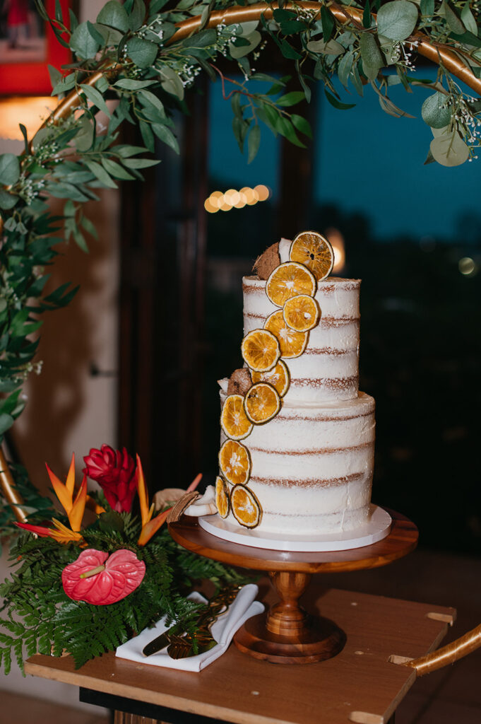 An intimate wedding reception at The villas at Stone Haven