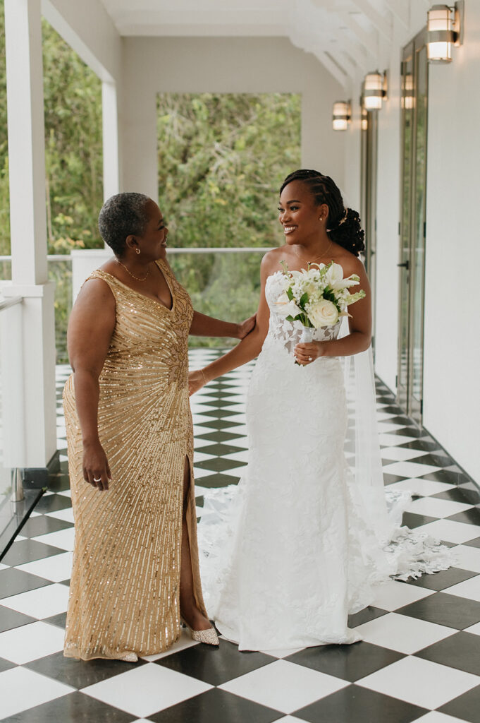 Bride getting ready for her trinidad wedding